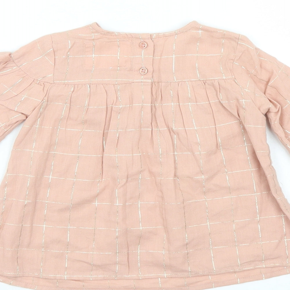 Primark Girls Pink Check  Shift  Size 18-24 Months