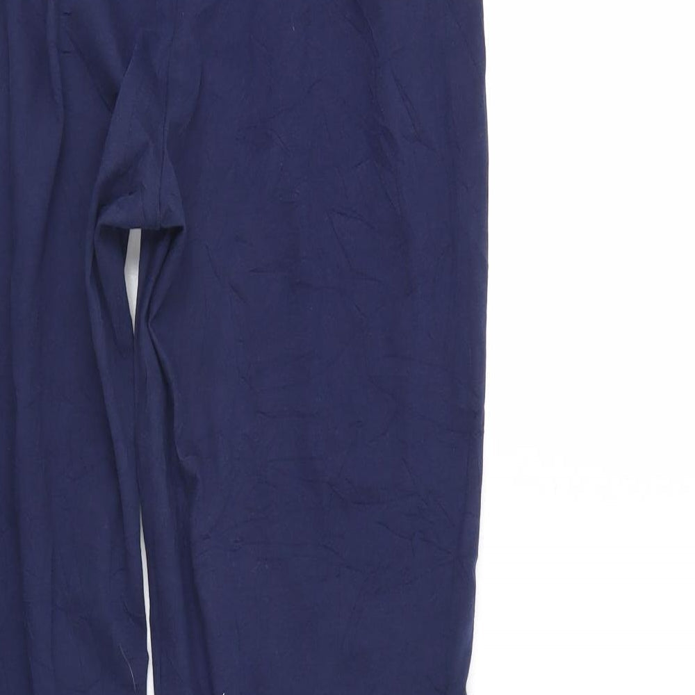 Preworn Womens Blue   Pedal Pusher Trousers Size M L28.5 in