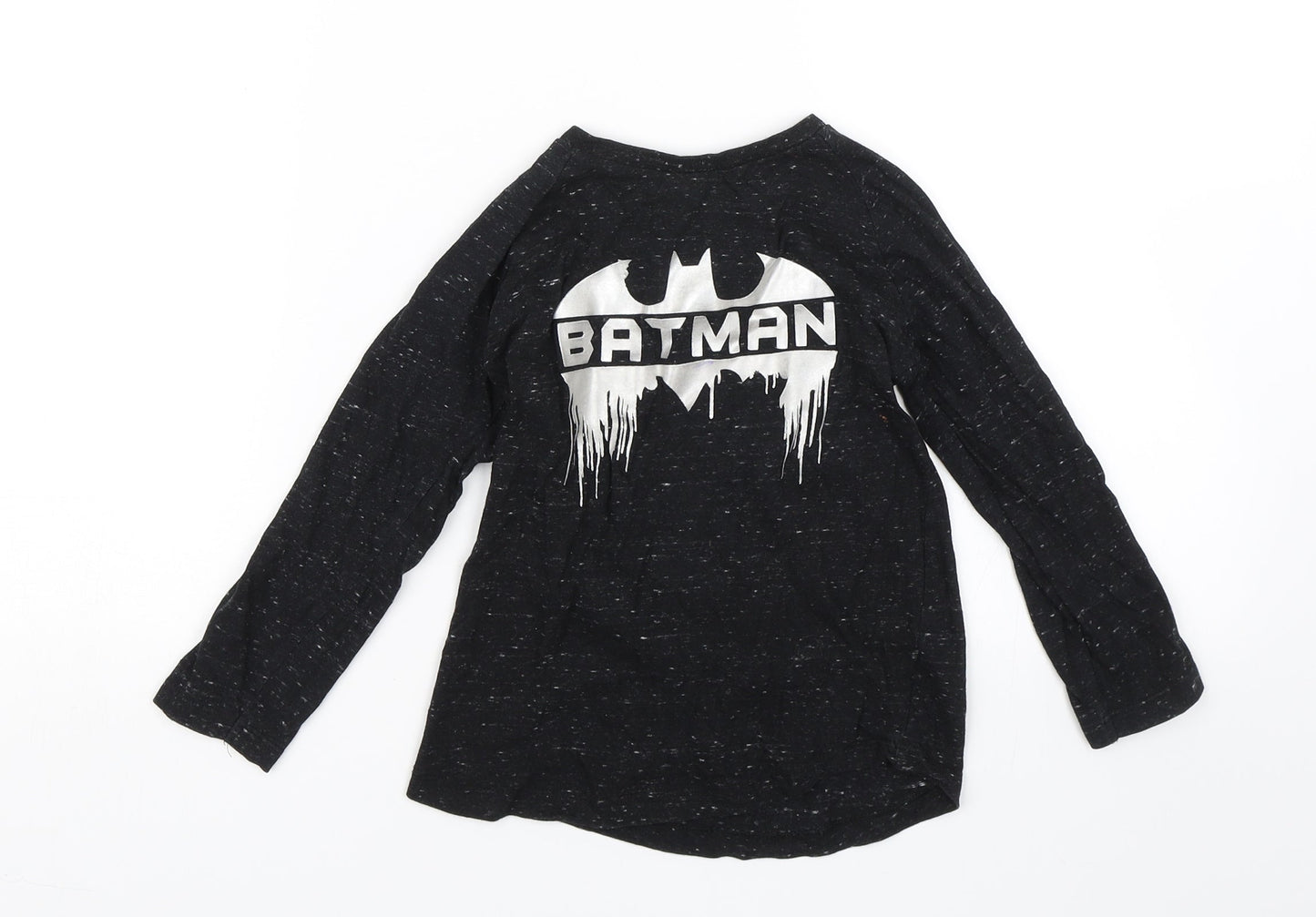 Batman Boys Black   Basic T-Shirt Size 3-4 Years