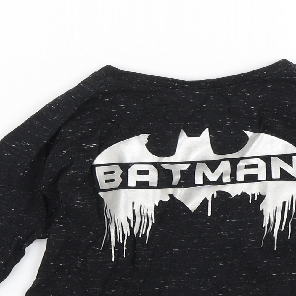 Batman Boys Black   Basic T-Shirt Size 3-4 Years
