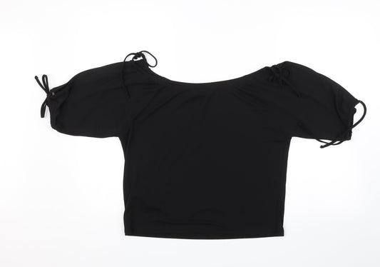 Topshop Womens Black   Basic Blouse Size 10