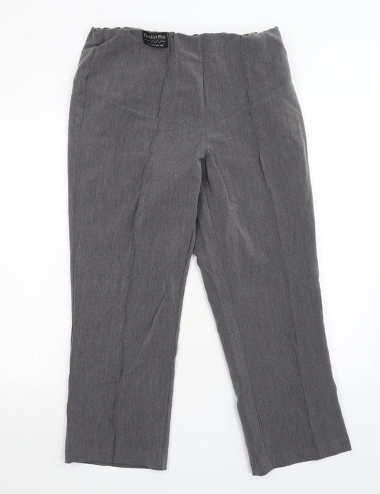 Vida Vi Womens Grey   Trousers  Size 14 L26 in