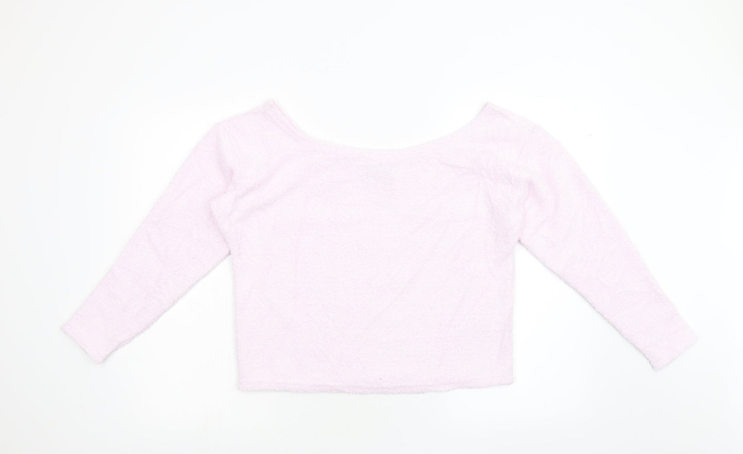 ASOS Womens Pink  Fleece Pullover Jumper Size 10