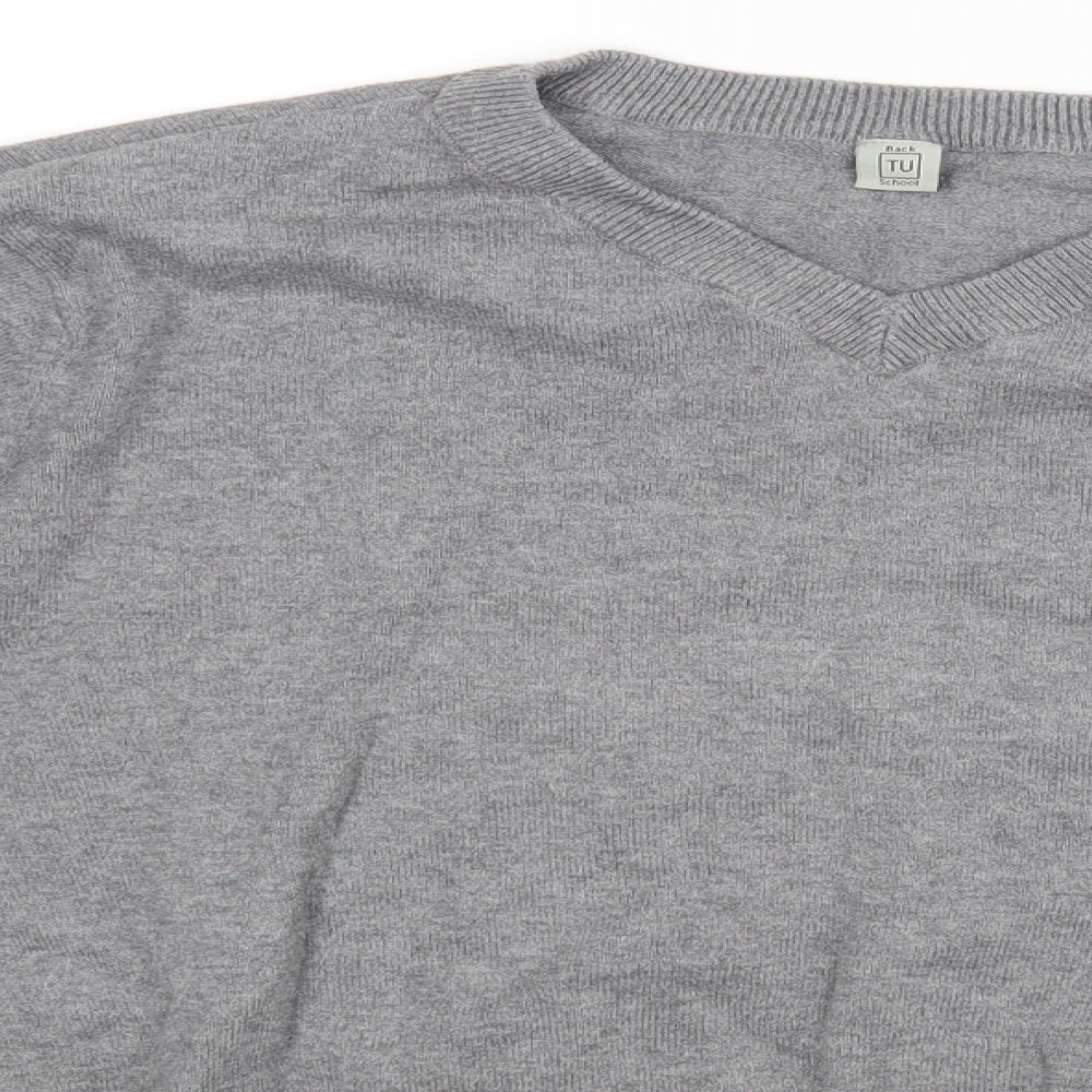 TU Girls Grey   Pullover Jumper Size 12 Years
