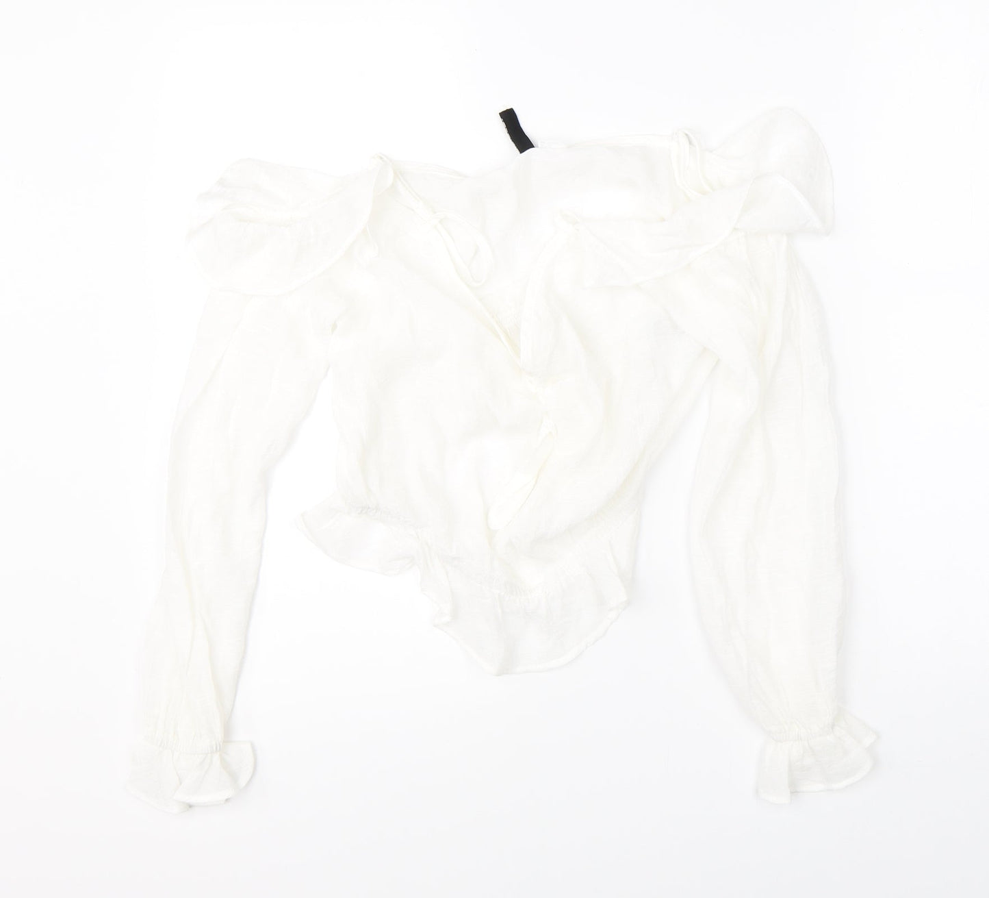 Divided Womens White   Basic Blouse Size 10