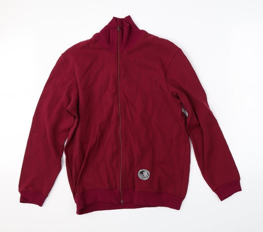 Preworn Mens Red   Full Zip Jumper Size S