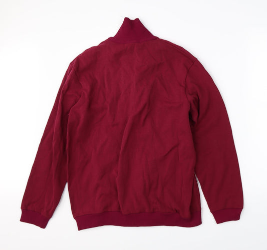 Preworn Mens Red   Full Zip Jumper Size S