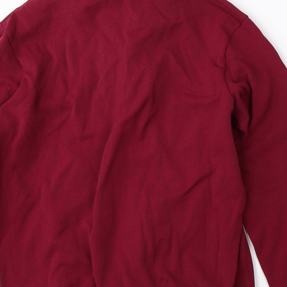 Preworn Mens Red   Full Zip Jumper Size S