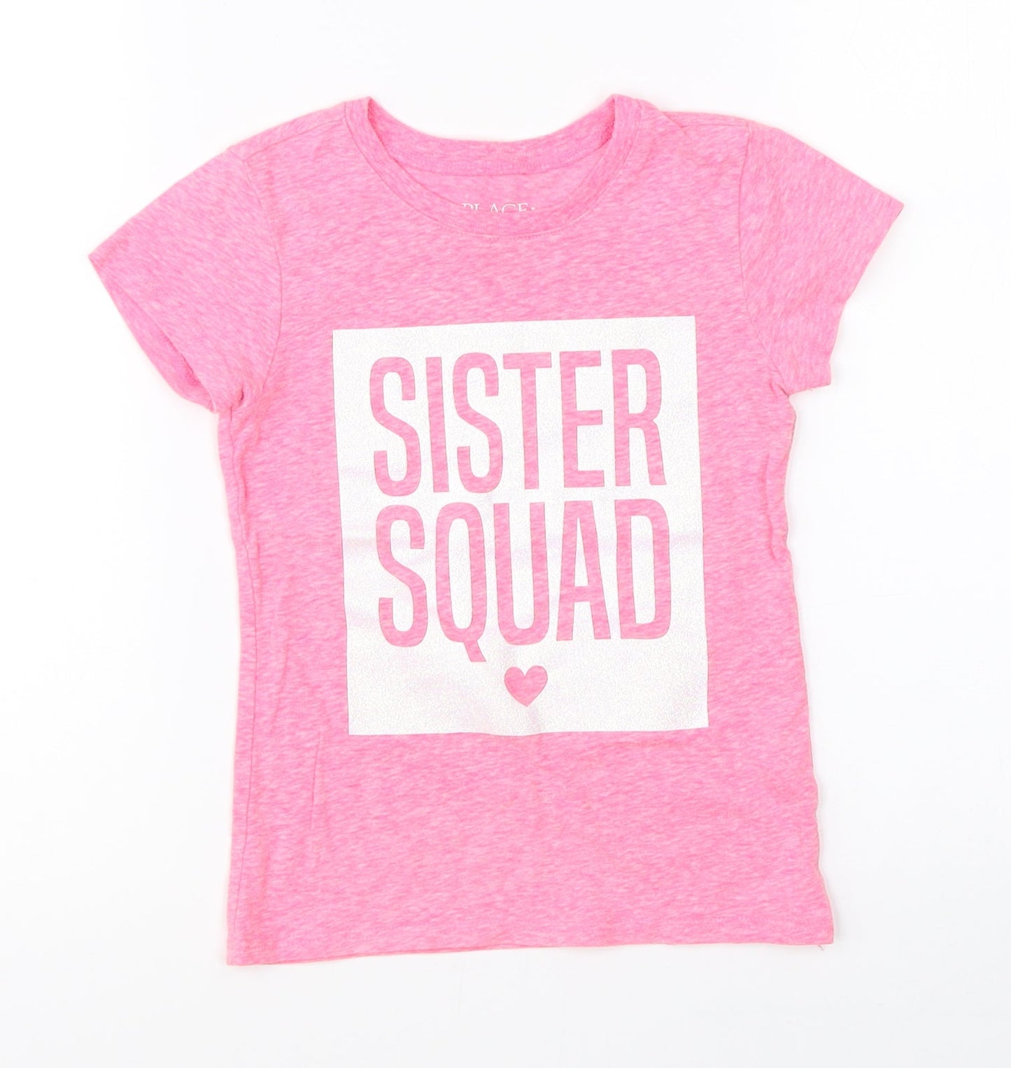 Place Girls Pink   Basic T-Shirt Size 4 Years