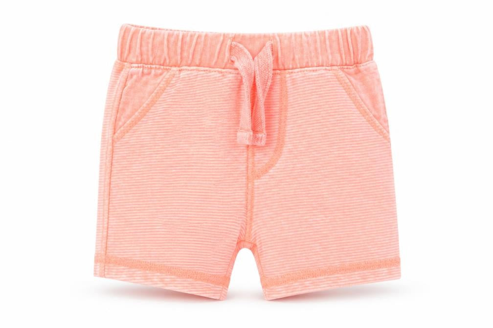 Front view of F&F Baby Orange Cropped Trousers, size 3-6, Months - Shorts
