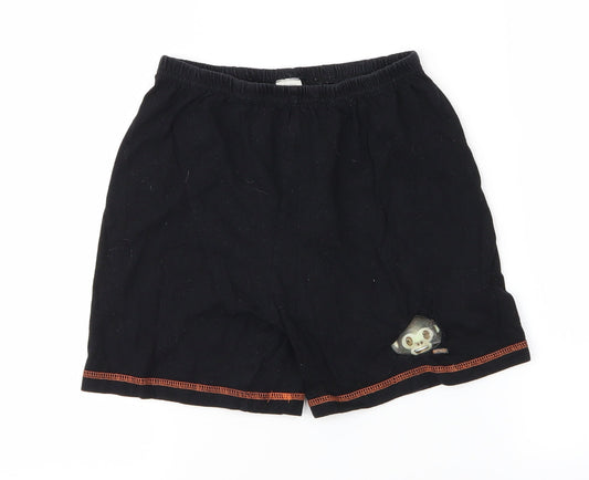 Preworn Boys Black   Sweat Shorts Size 8-9 Years - Monkey
