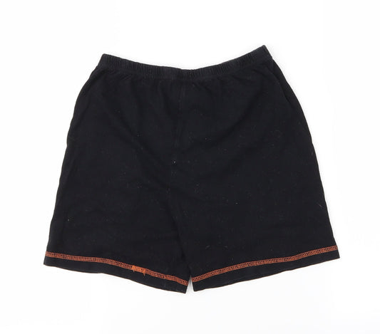 Preworn Boys Black   Sweat Shorts Size 8-9 Years - Monkey