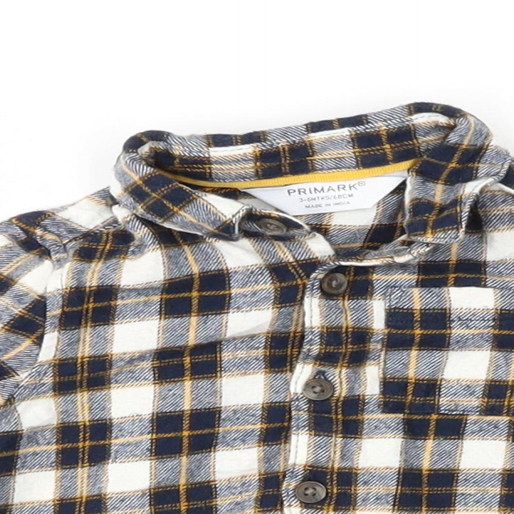 Primark Boys Multicoloured Check  Basic Button-Up Size 3-6 Months