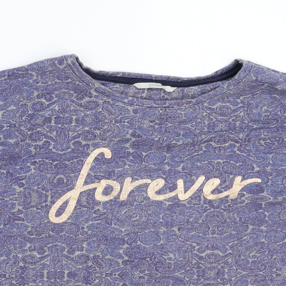 George Womens Multicoloured   Pullover Sweatshirt Size 14