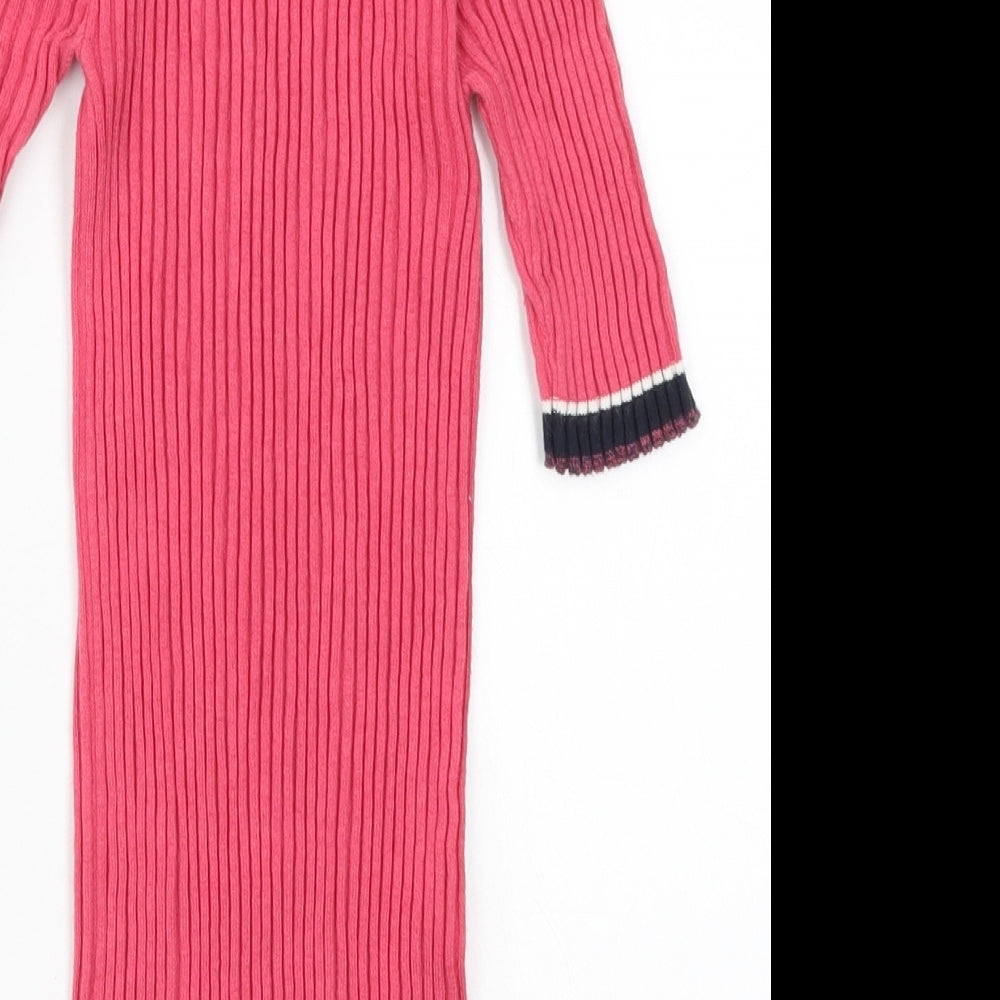 NEXT Womens Pink Striped  Pullover Jumper Size 10