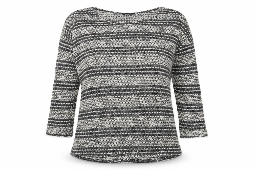 Dorothy Perkins Womens Grey Striped  Pullover Jumper Size 16