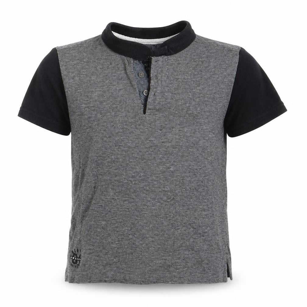 Rebel Boys Grey   Basic Polo Size 7-8 Years