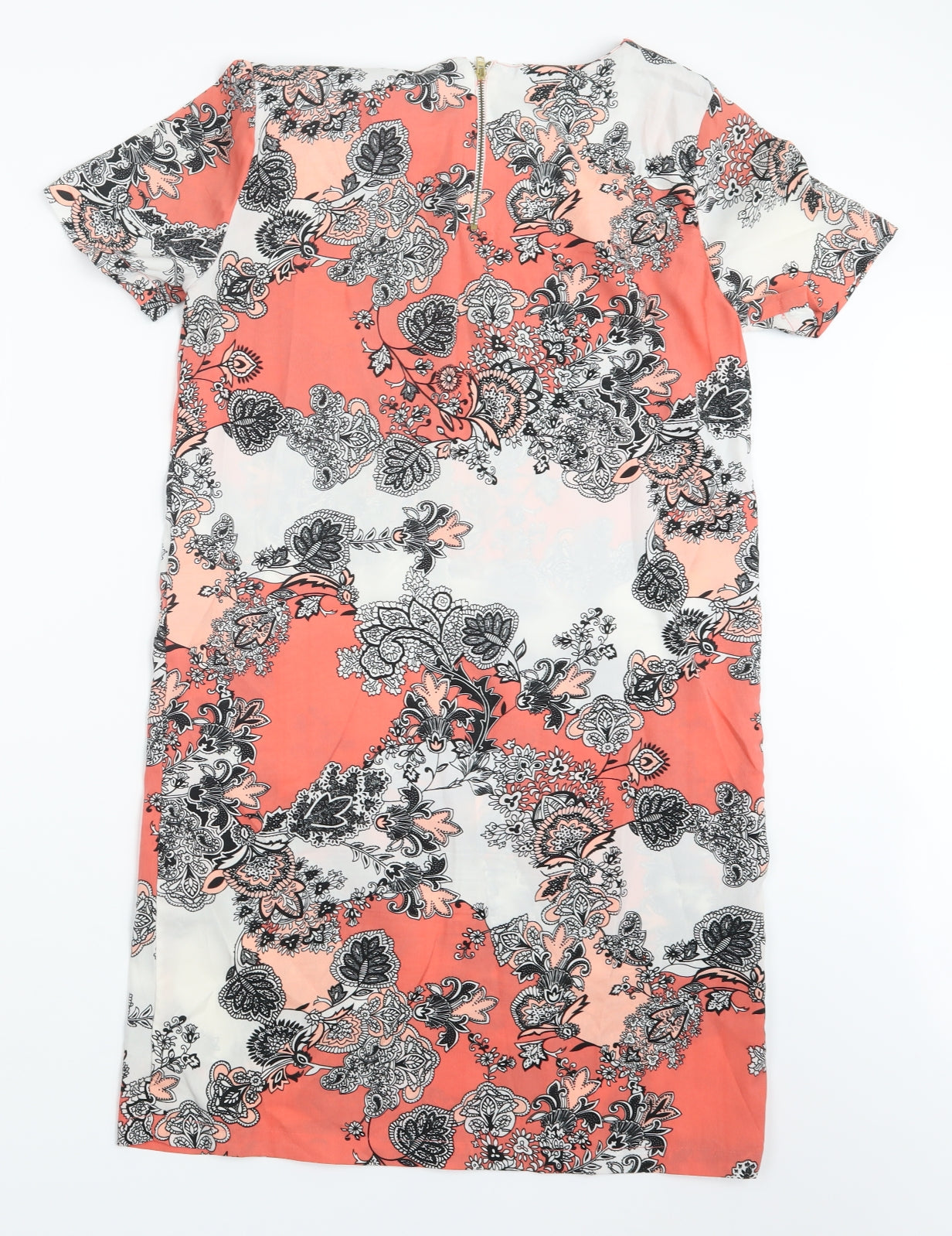 VERO MODA Womens Pink Geometric  Basic T-Shirt Size S
