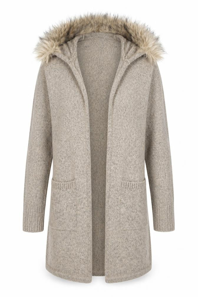 Primark Girls Beige  Knit Cardigan Jumper Size 12-13 Years