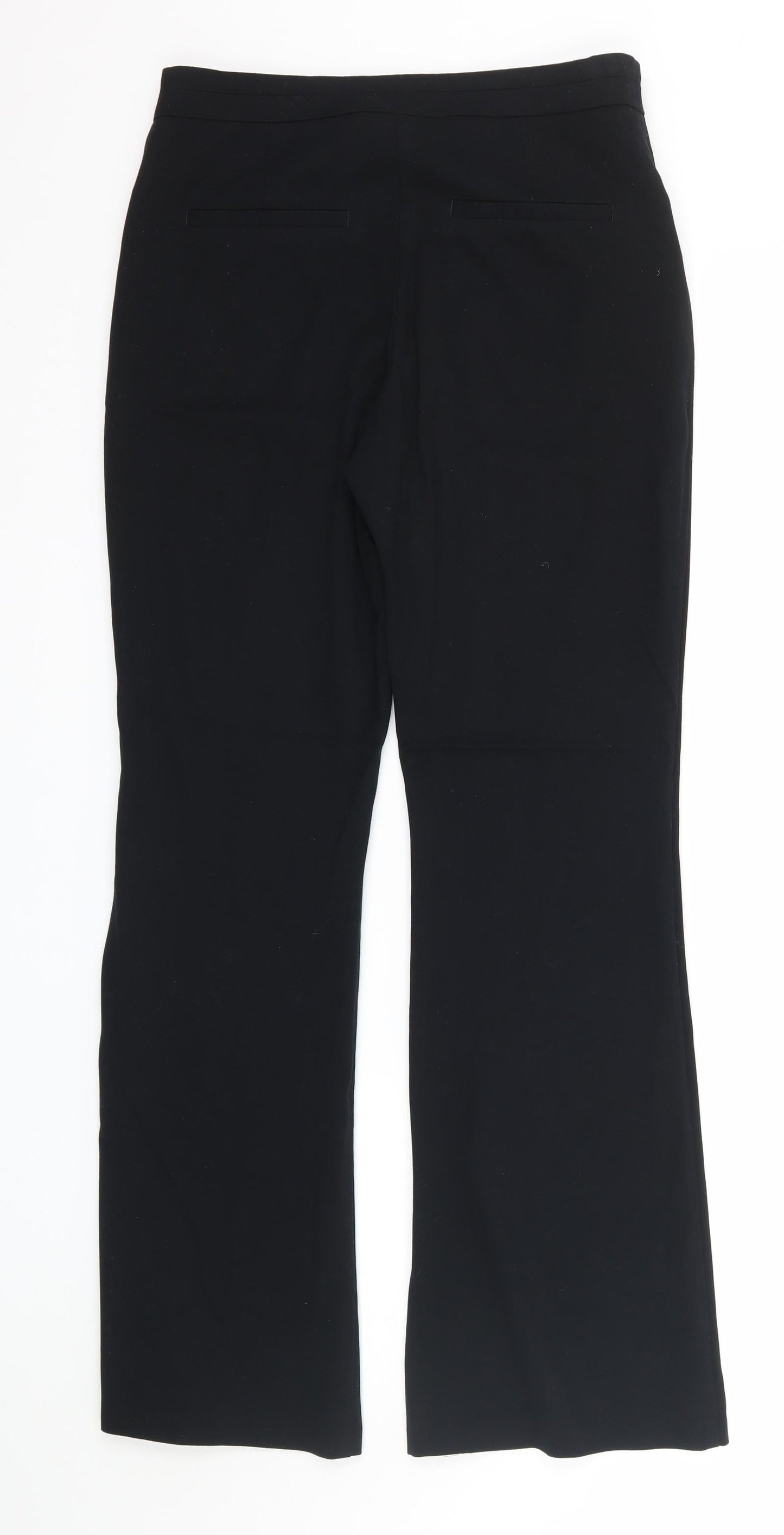 M&S Womens Black   Trousers  Size 8 L30 in