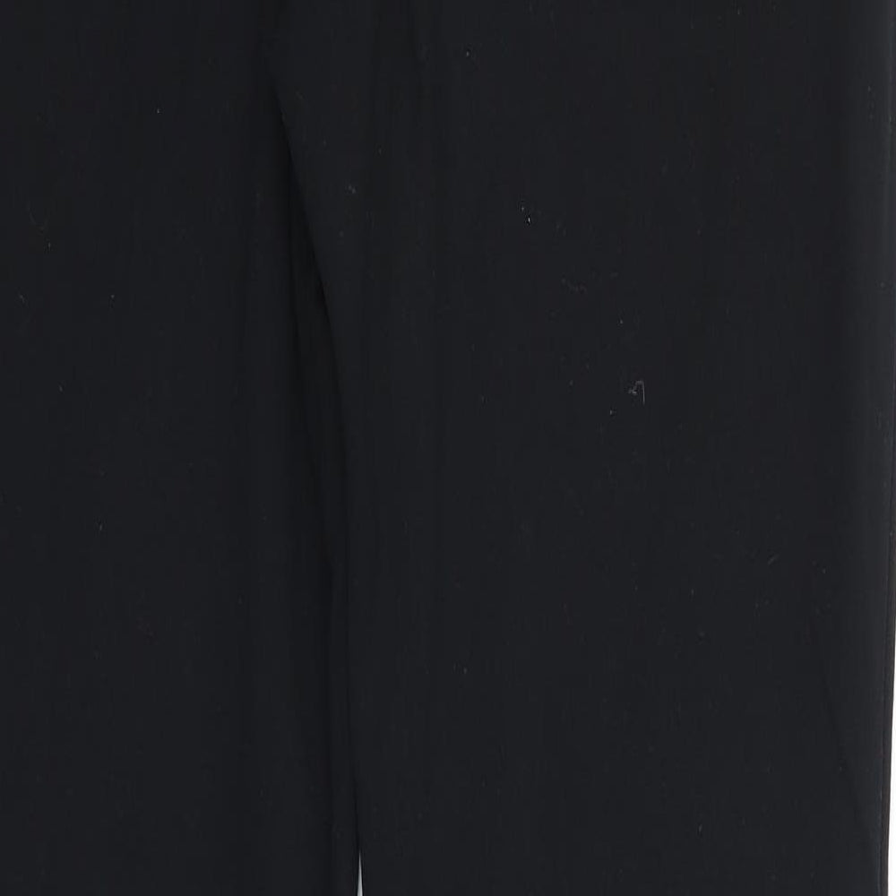 M&S Womens Black   Trousers  Size 8 L30 in