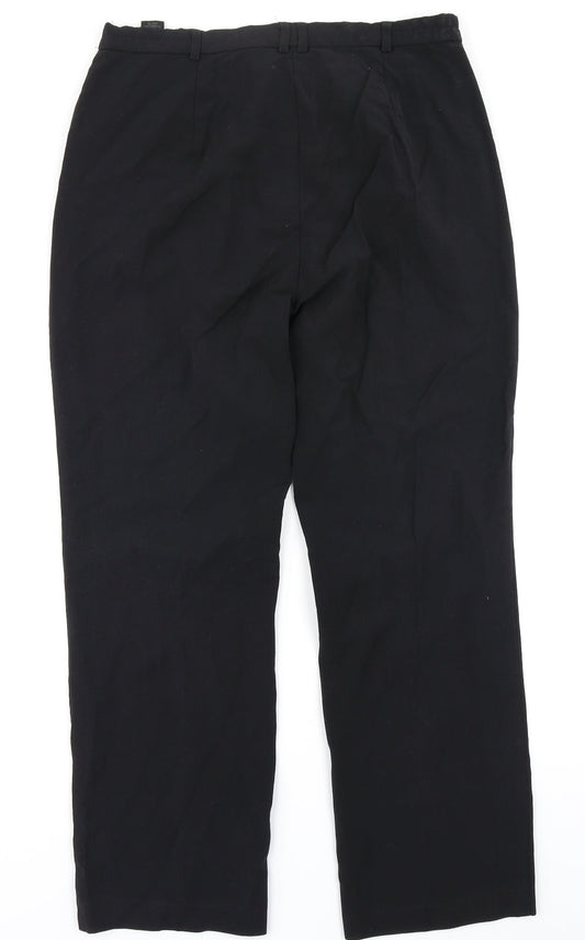 Marks & Spencer Womens Black   Dress Pants Trousers Size 12 L27 in
