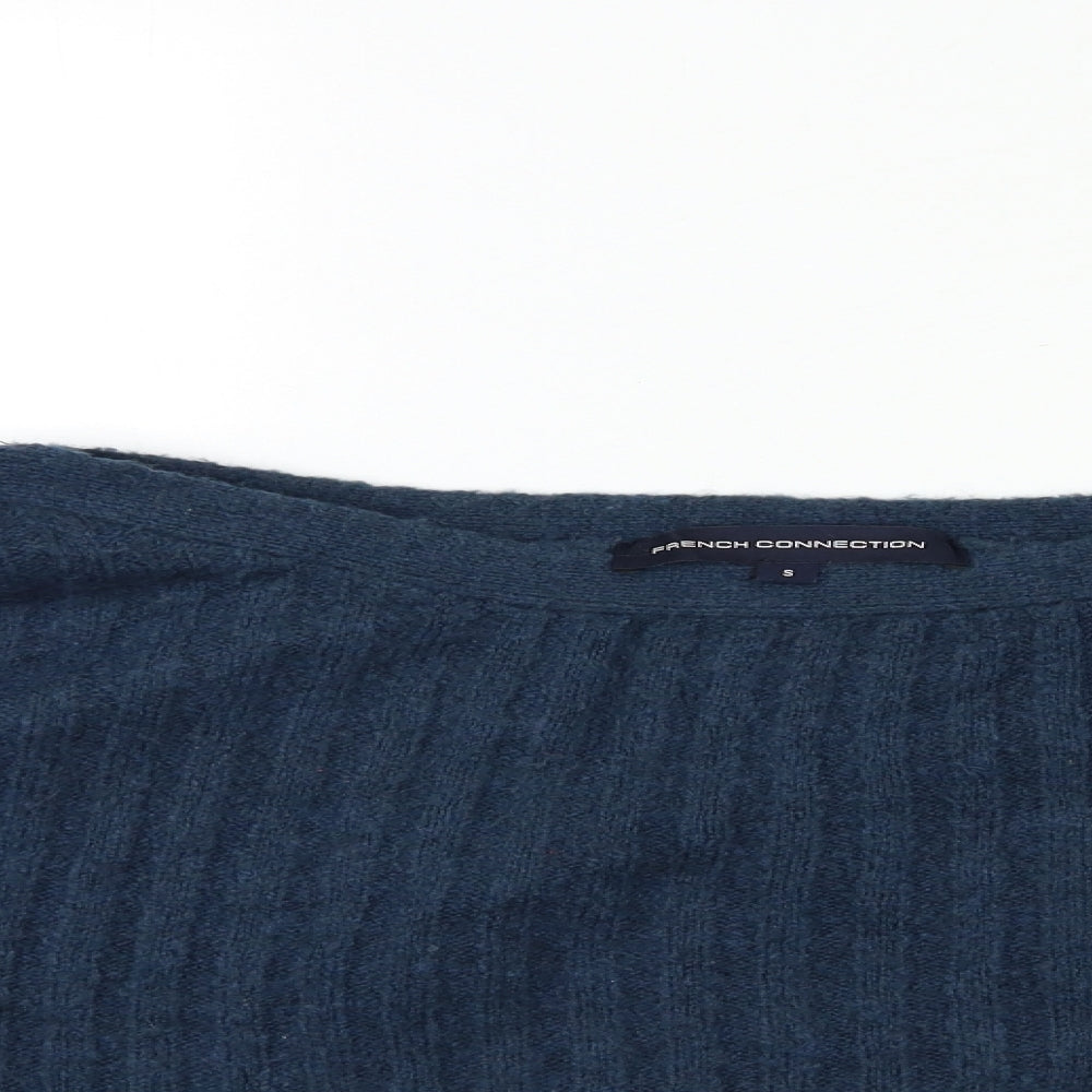 French Connection Womens Blue  Knit Pullover Jumper Size S