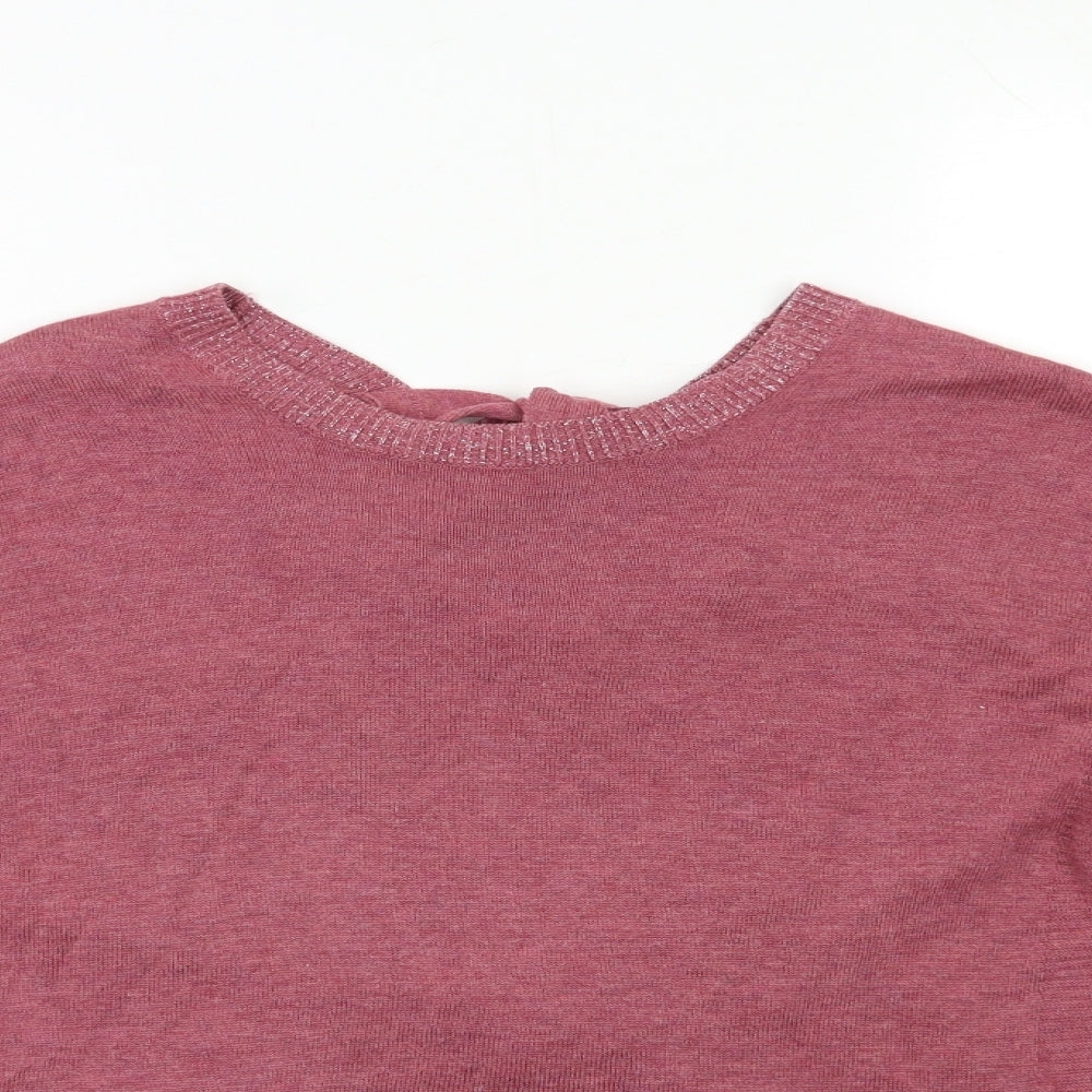 NEXT Womens Pink  Knit Pullover Jumper Size 10