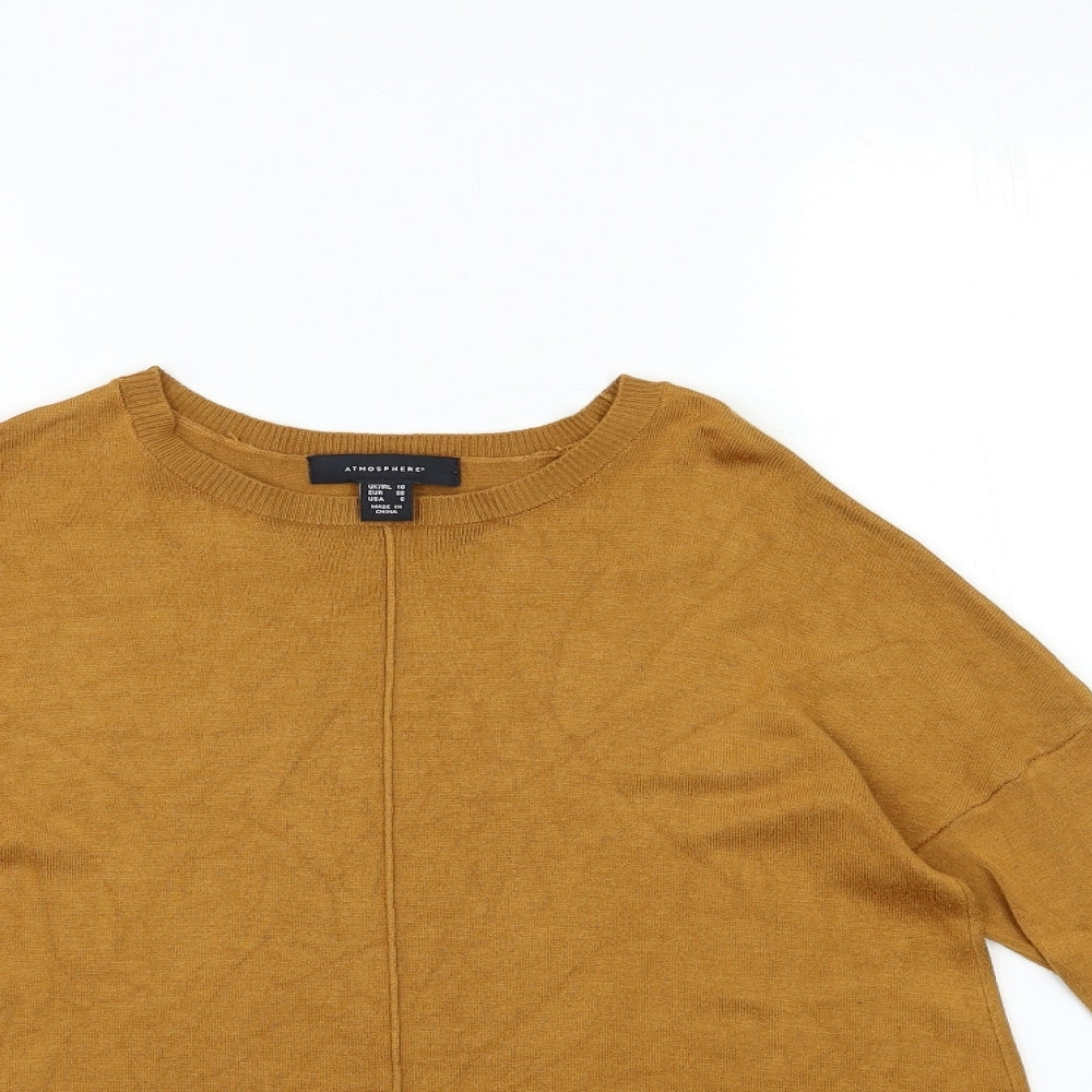 Atmosphere Womens Brown  Knit Pullover Jumper Size 10
