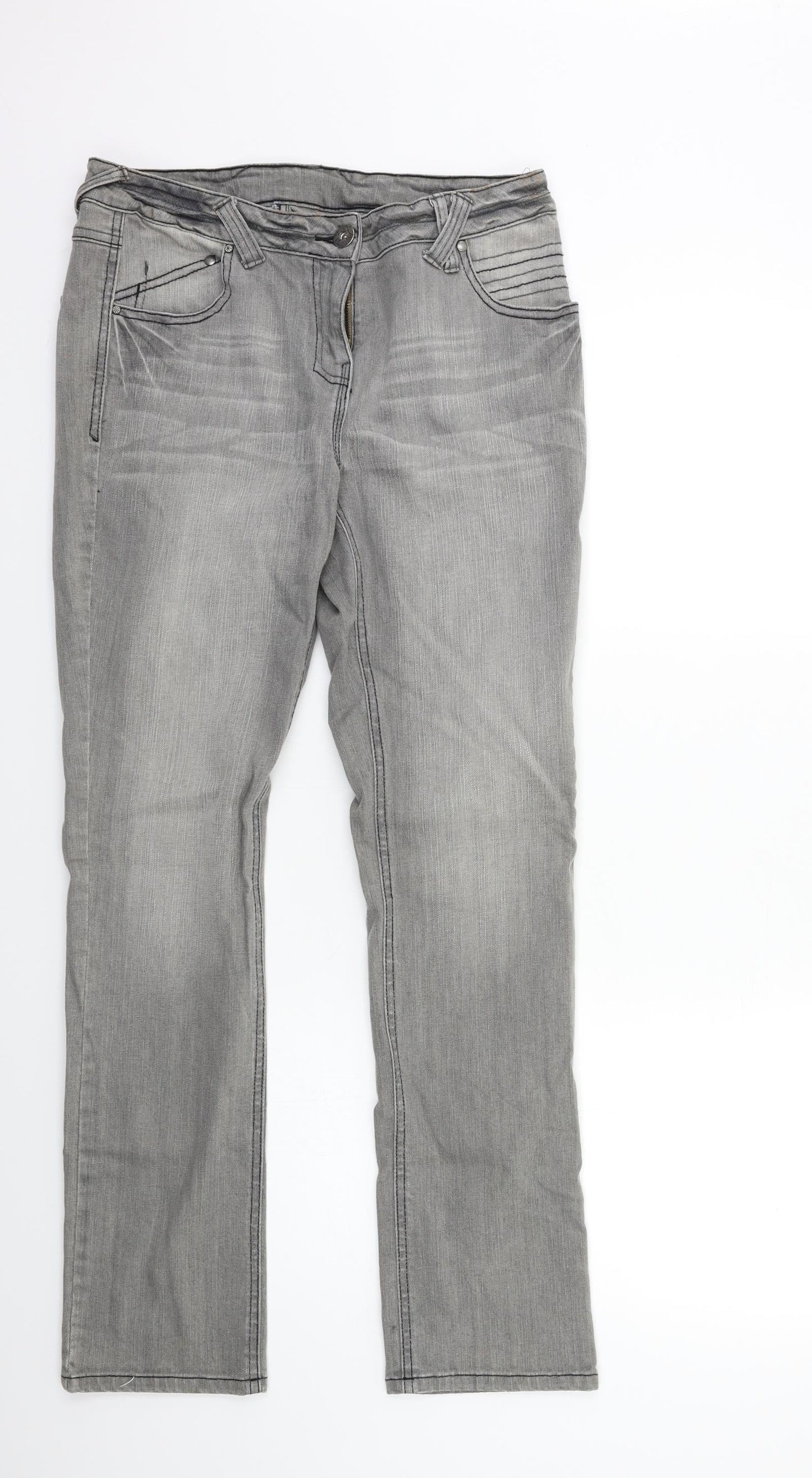 Preworn Mens Grey  Denim Skinny Jeans Size 30 in L29 in