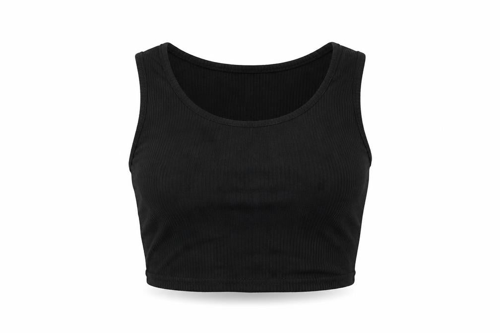 PLT Womens Black   Basic Tank Size 12