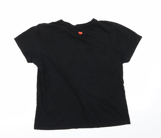 Pull&Bear Womens Black   Basic T-Shirt Size S