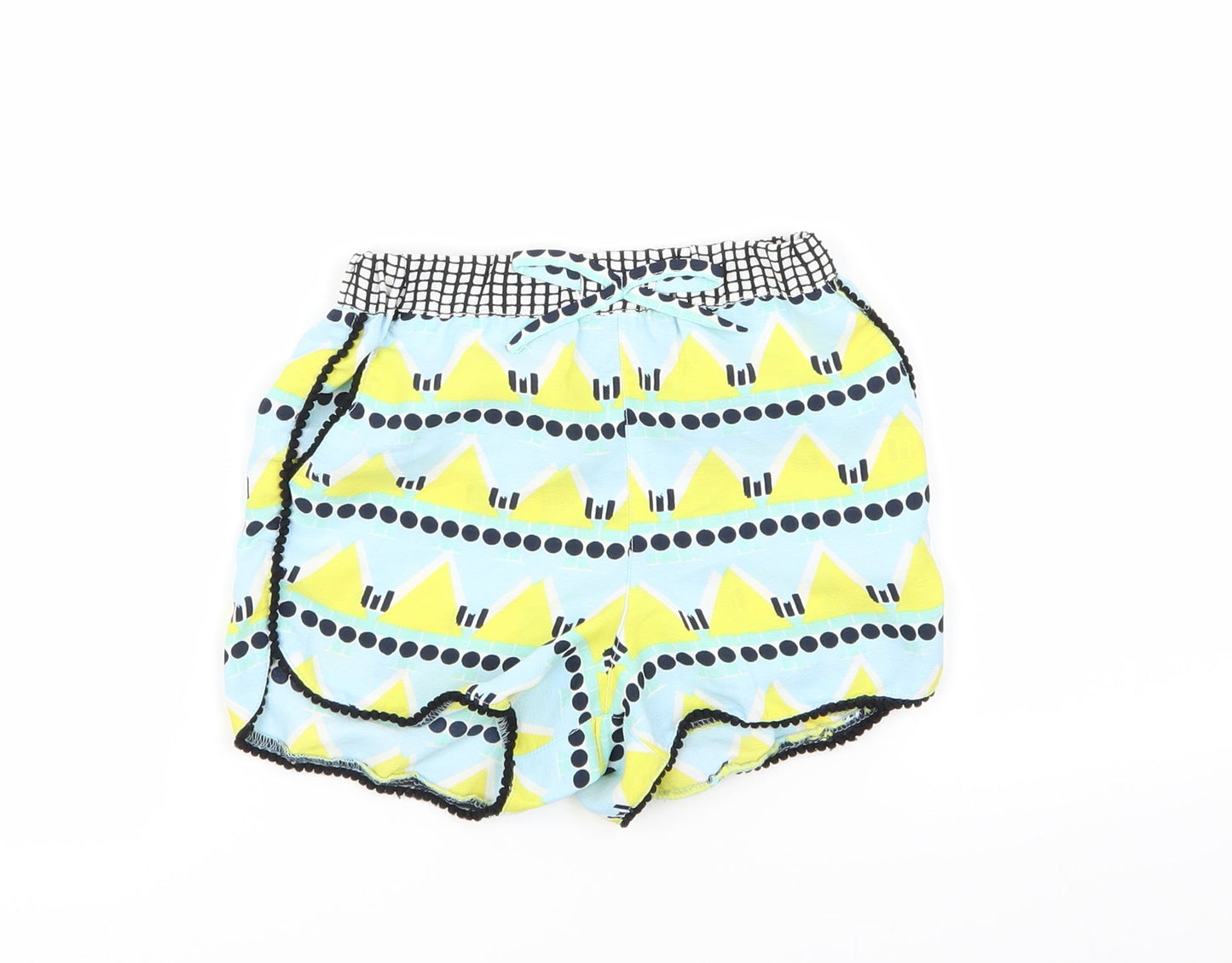 River Island Girls Multicoloured Geometric  Hot Pants Shorts Size 5 Years