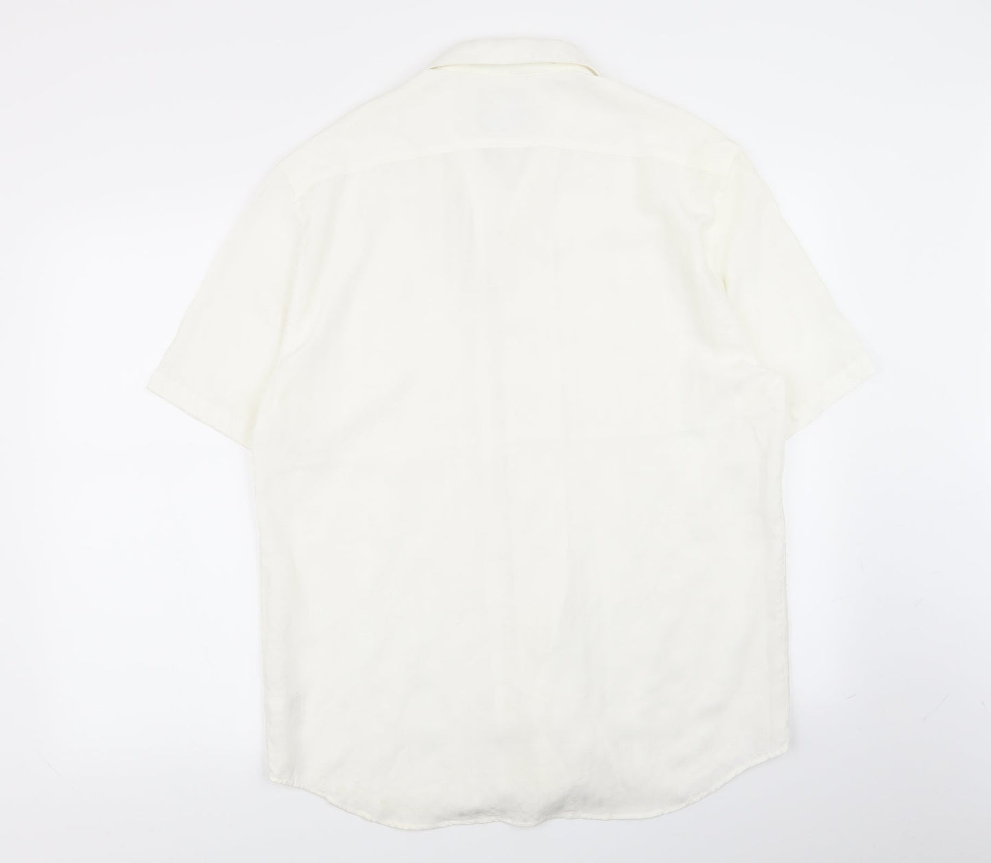 NEXT Mens White    Button-Up Size L