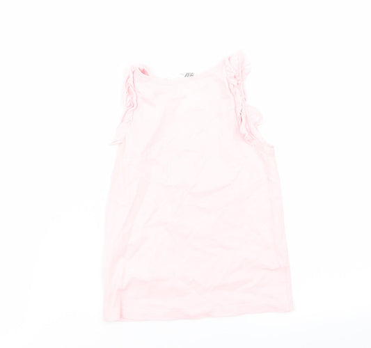 H&M Girls Pink   Basic Tank Size 3-4 Years