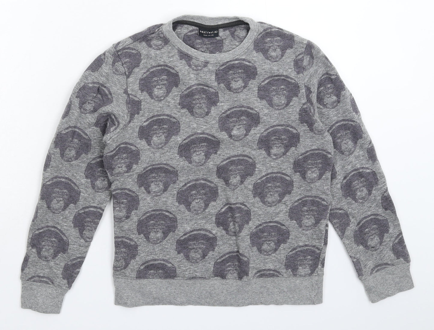 NEXT Boys Grey   Pullover Sweatshirt Size 10 Years