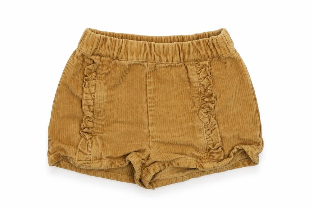 Front view of Tu Baby Brown Corduroy Cropped Trousers, size 18-24, Months - Shorts