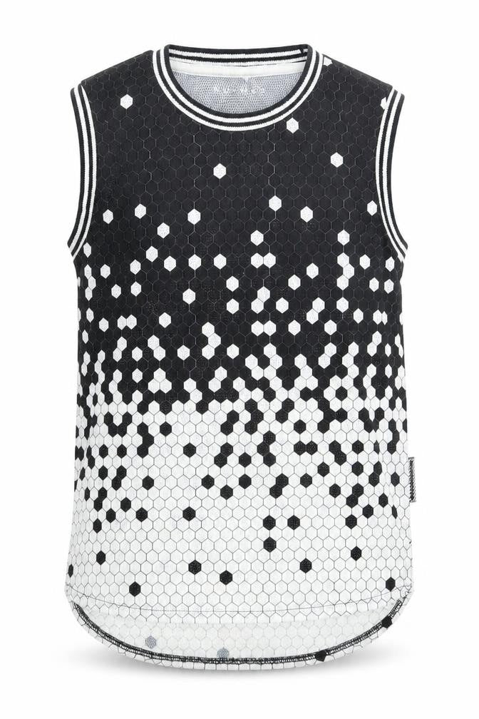 Nutmeg Boys Multicoloured Geometric  Basic Tank Size 6-7 Years