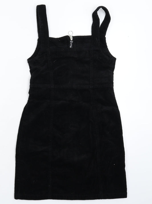 Denim & Co. Womens Black  Corduroy Mini  Size 8