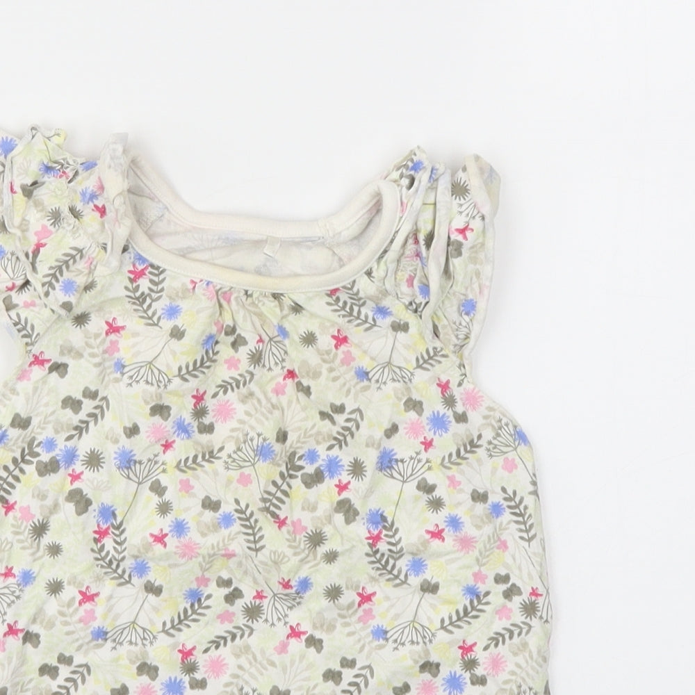 George Girls Multicoloured Floral  Basic T-Shirt Size 5-6 Years