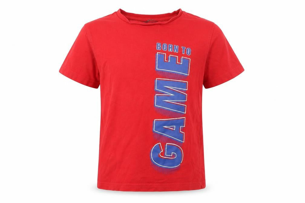 George Boys Red   Basic T-Shirt Size 5-6 Years