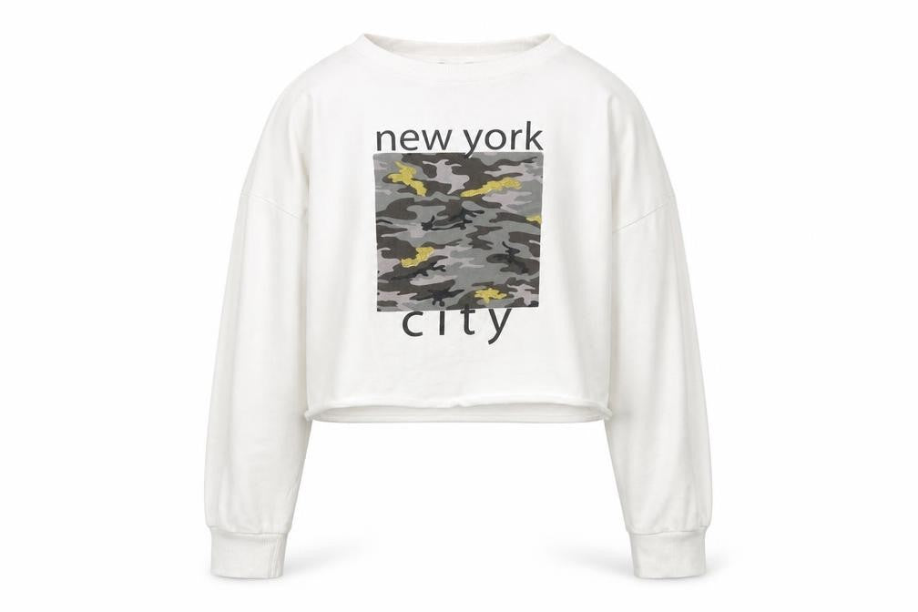 New Look Girls White   Pullover Hoodie Size 14-15 Years