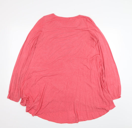 QED London Womens Pink   Basic T-Shirt One Size