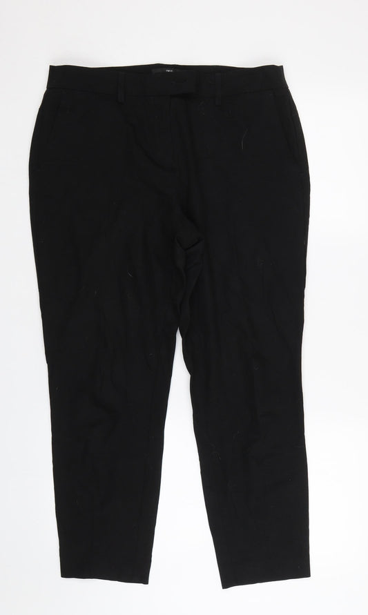 NEXT Womens Black   Trousers  Size 12 L25 in