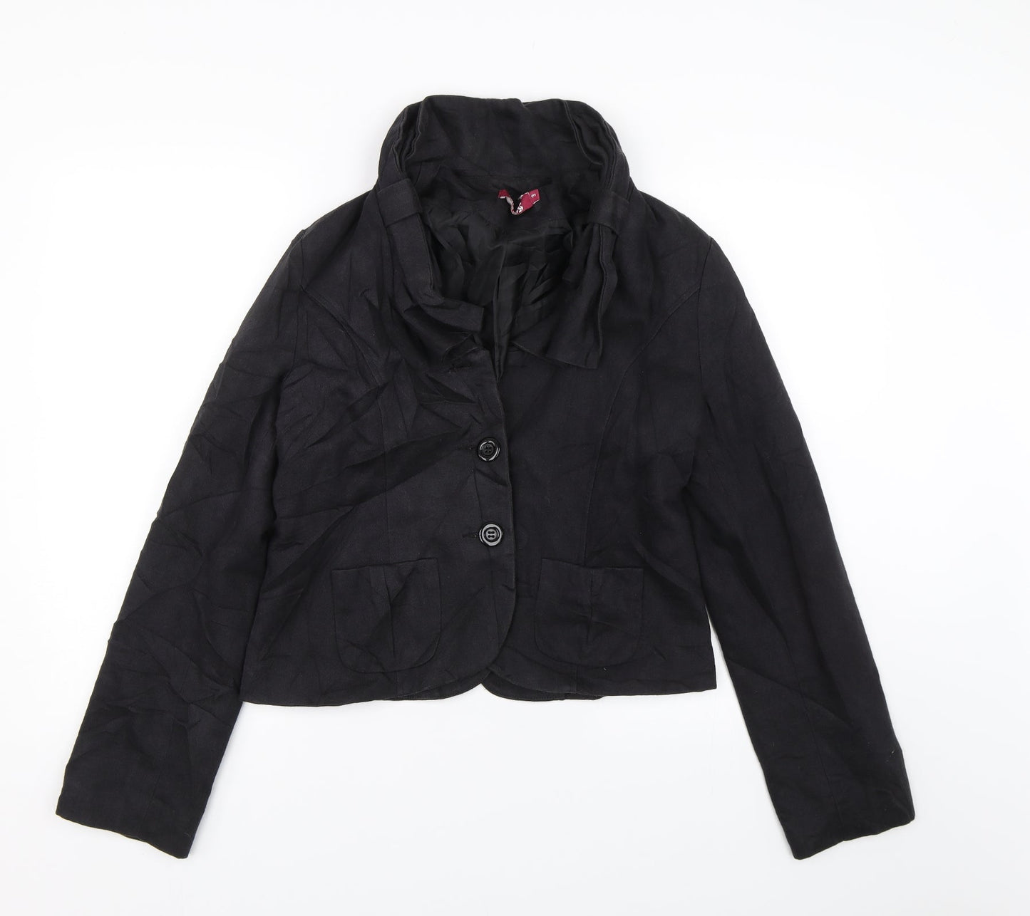 Ruby Patootie Womens Black   Overcoat Coat Size M