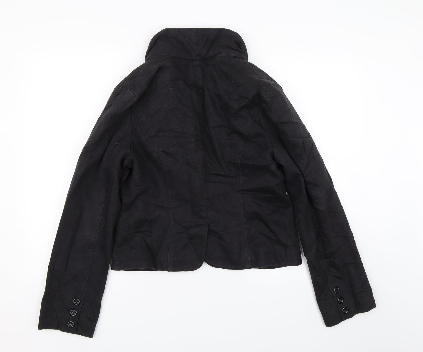 Ruby Patootie Womens Black   Overcoat Coat Size M
