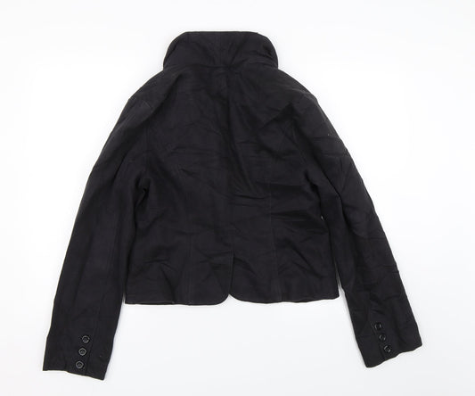 Ruby Patootie Womens Black   Overcoat Coat Size M