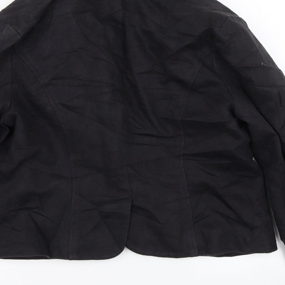 Ruby Patootie Womens Black   Overcoat Coat Size M