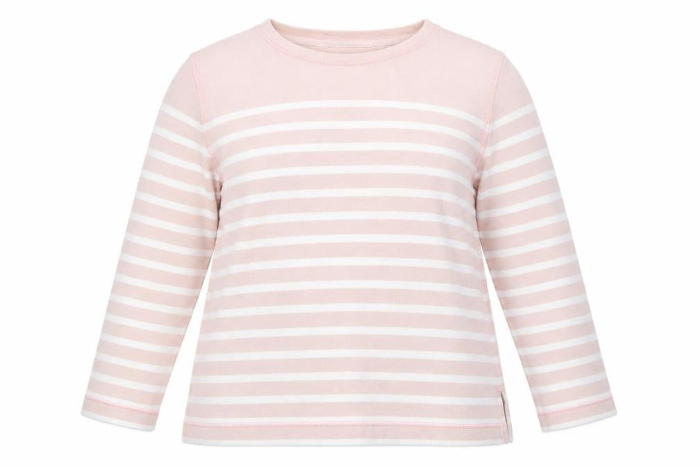 M&S Womens Pink Striped  Pullover Jumper Size 16