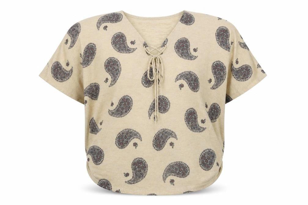 Apricot  Womens Beige   Basic Blouse Size M